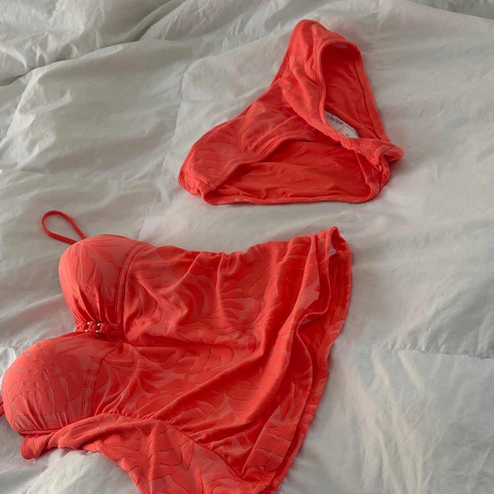 New Never Worn La Blanca Vibrant Coral Bikini Set